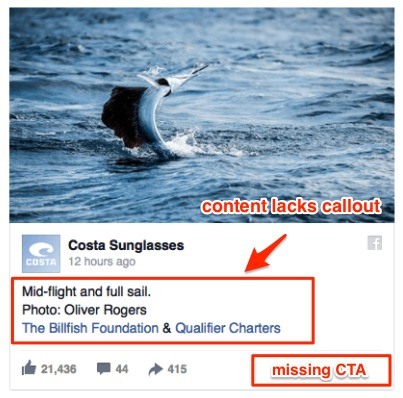 worst Facebook ads - CTA