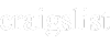 craigslist logo: white text on a black background